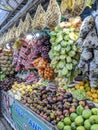 a variety of very beautiful fresh fruit from Asia