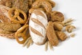 Variety of whole wheat bread Royalty Free Stock Photo