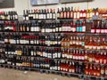 Variety of wine selection