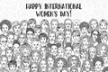 Banner for international women`s day Royalty Free Stock Photo