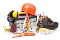 Varios working equipment. Royalty Free Stock Photo