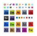 Various and Adobe icons set