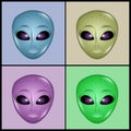 Various Alien face