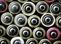 Various of alkaline battery background