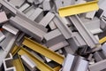 Various aluminum products close-up Royalty Free Stock Photo