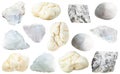 Various amorphous and crystalline magnesite Royalty Free Stock Photo