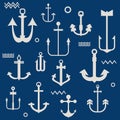 Various Anchor Collection Royalty Free Stock Photo