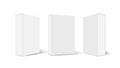 Various Angle 3D Blank Package Box Set Royalty Free Stock Photo