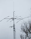 High frequency antennas used as a listening post and transmitter.