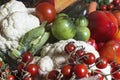 Various assorted organic fresh vegetables from the garden. Royalty Free Stock Photo