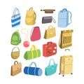 Various bags set. Royalty Free Stock Photo