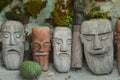 Various Batak wooden faces