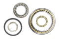 Various bearings isolated on a white background Royalty Free Stock Photo