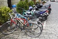 Various bicycles and mopeds in Bern