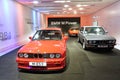 Various BMW M cars on display in BMW Museum Royalty Free Stock Photo
