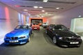 Various BMW M cars on display in BMW Museum Royalty Free Stock Photo