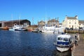 Various boats in Glasson Dock basin, Lancashire