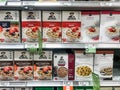 Various Brands of Oatmeal for Sale at a Grocery Store