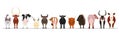 Various breeds of cattle border