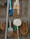 Various brushes and scrubbers Royalty Free Stock Photo