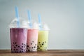 Various Bubble Tea Royalty Free Stock Photo