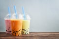 Various Bubble Tea Royalty Free Stock Photo
