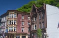 Jim thorpe Pennsylvania buildings and town street Royalty Free Stock Photo