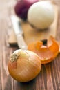 Various bulbs on wooden table