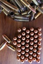Various bullet sizes Royalty Free Stock Photo