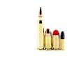 Various bullets lined up Royalty Free Stock Photo