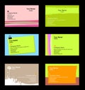 Various business cards
