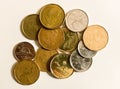 Various Canadian Coins Royalty Free Stock Photo