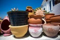 Various ceramic pots and other objects