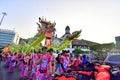 Various Chinese cultural attractions enliven the Cheng Ho festival which passes through the Lawang Sewu Semarang Royalty Free Stock Photo