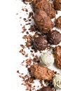 Various chocolate truffles