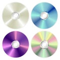 Various color compact discs