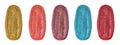 Various color glitter nail polish