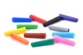 Various colorful paint pens on a white background Royalty Free Stock Photo