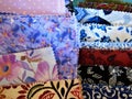 Various Colorful Patterned Fabrics