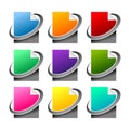 Various Colors Network File Icon Set