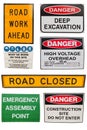Various Construction signs