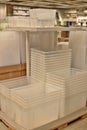 Various containers and boxes for storage