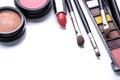 Various cosmetics isolated over white Royalty Free Stock Photo