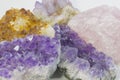 Various crystals in a pile
