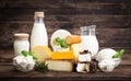 Various dairy products