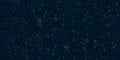 Various Dark Green Randomly Placed, Sized and Oriented Numbers Pattern - Texture, Background