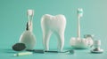 The Dental Care Tools.AI generated image Royalty Free Stock Photo