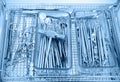 Various dental instruments Royalty Free Stock Photo