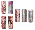 Various design of Coca-Cola can