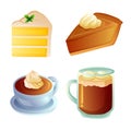 various dessert icon game object